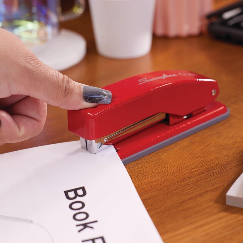 Swing Line Stapler, Cub Compact Desktop Stapler, 20 Sheet Capacity, Metal, Rio Red (S701070) - Image 3